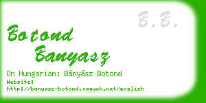 botond banyasz business card